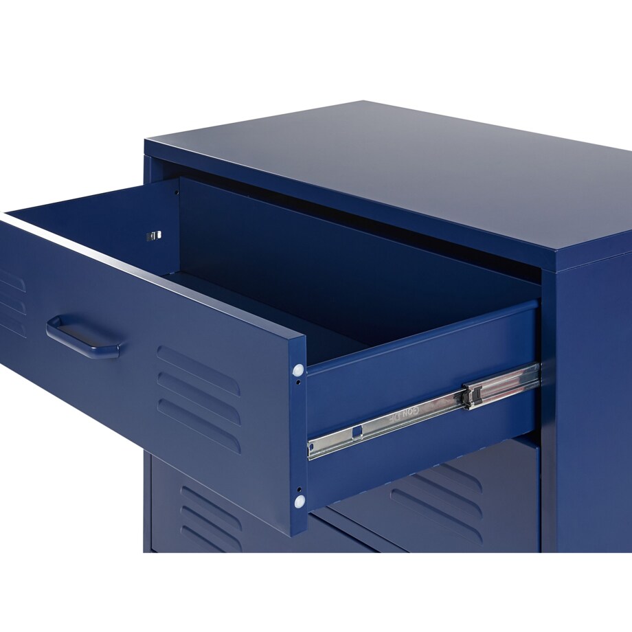 Komoda metalowa ciemnoniebieska ENAGO