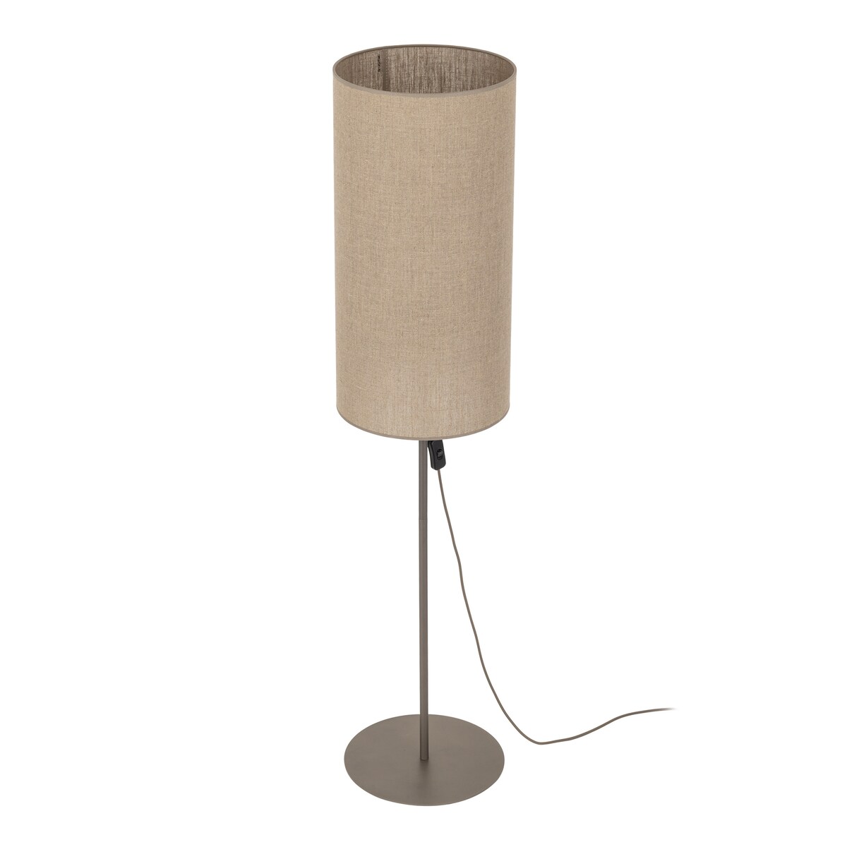 Lampa podłogowa TK Lighting FIENO NEW BROWN 16197 brązowa, tekstylny klosz, E27, 133 cm
