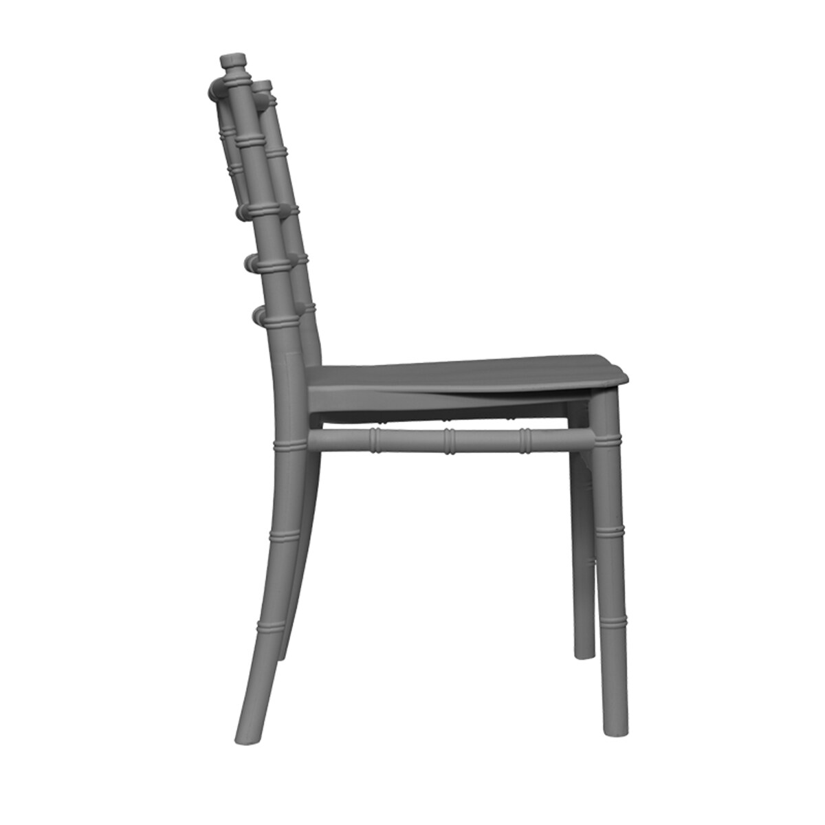 Krzesełko dla dzieci plastikowe z oparciem szare dziecięce