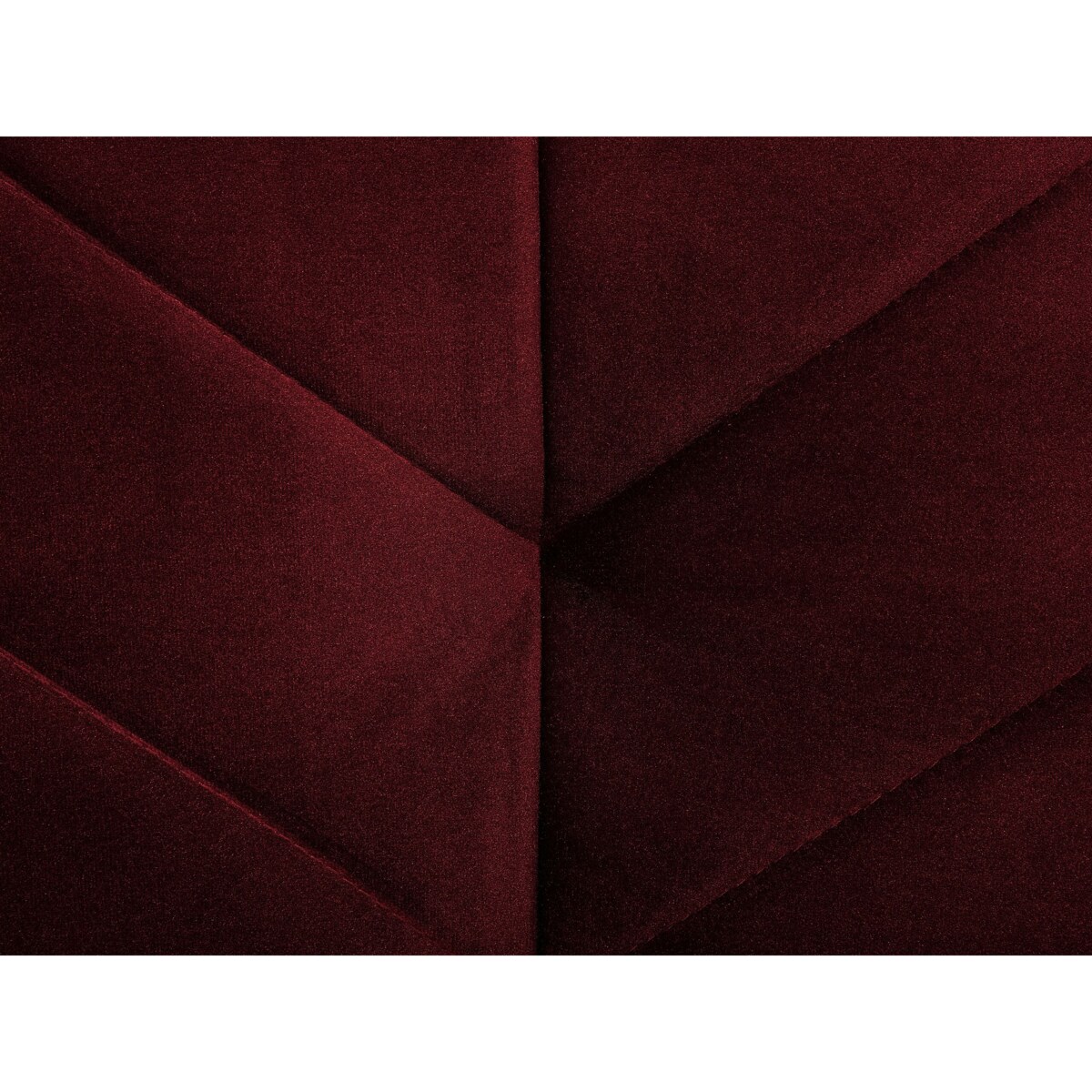 Sofa rozkładana welurowa bordowa SENJA