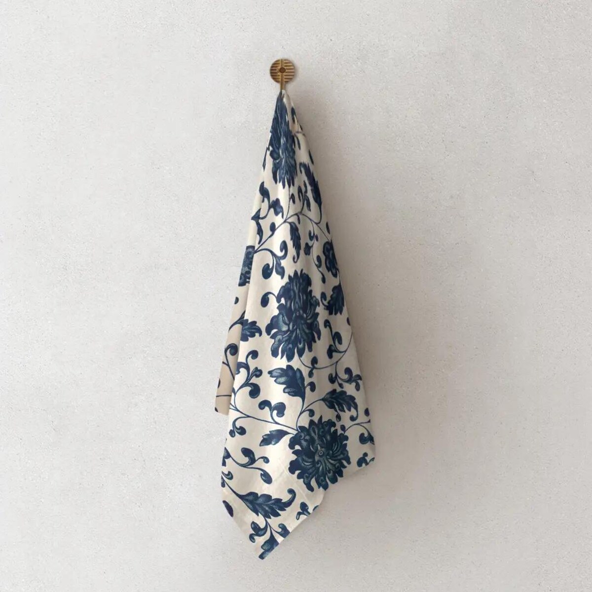 Lniany ręcznik kuchenny - hampton flowers