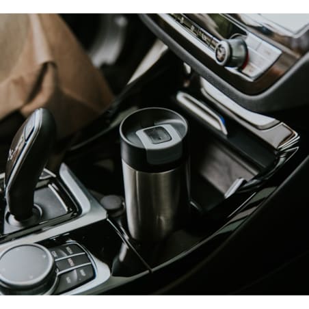 Nakrętka z przyciskiem do kubków termicznych czarna, Kambukka