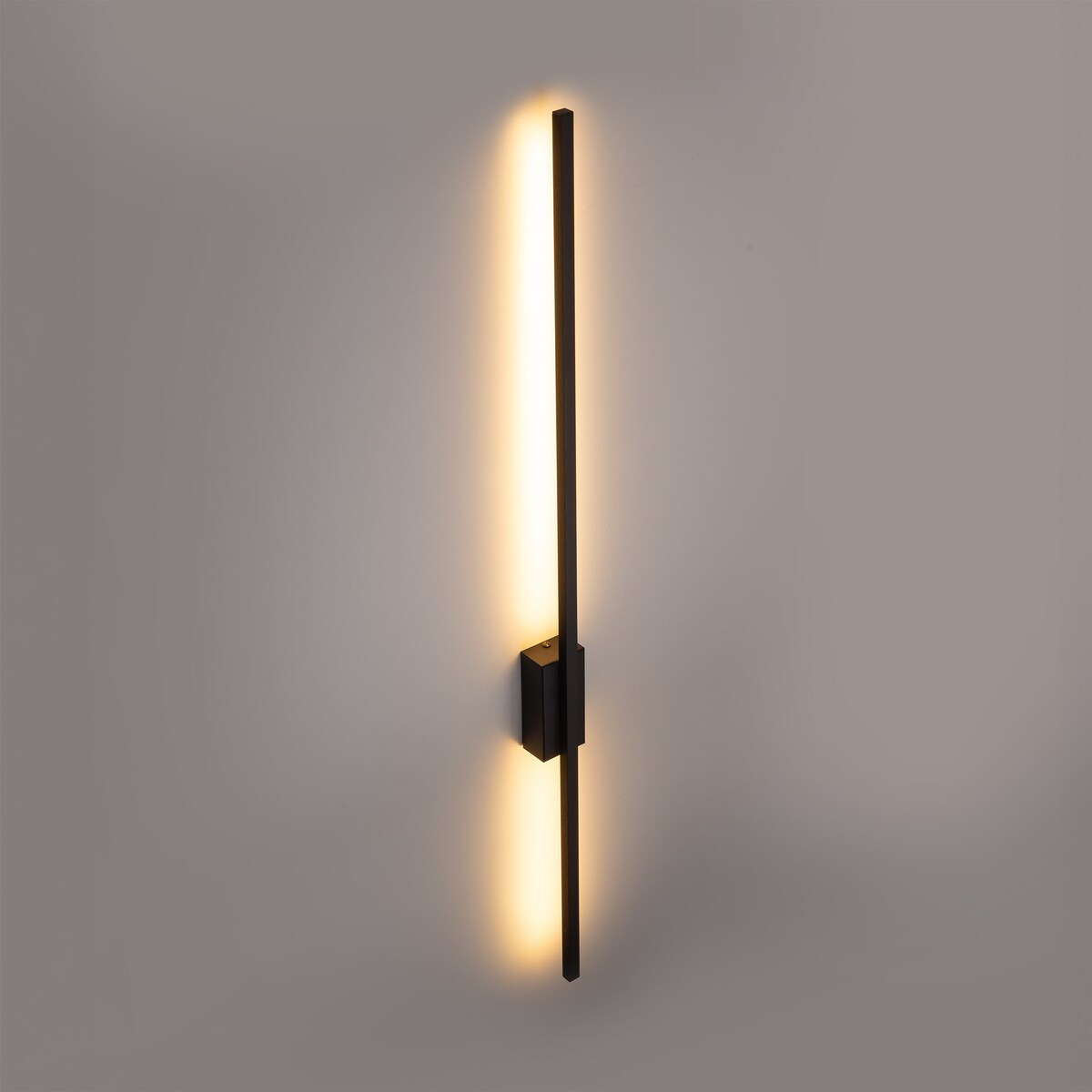 Lampa ścienna LED 21W TK Lighting FLASH BLACK czarna 108 cm 2524 lm 3000K nowoczesny kinkiet do salonu i sypialni