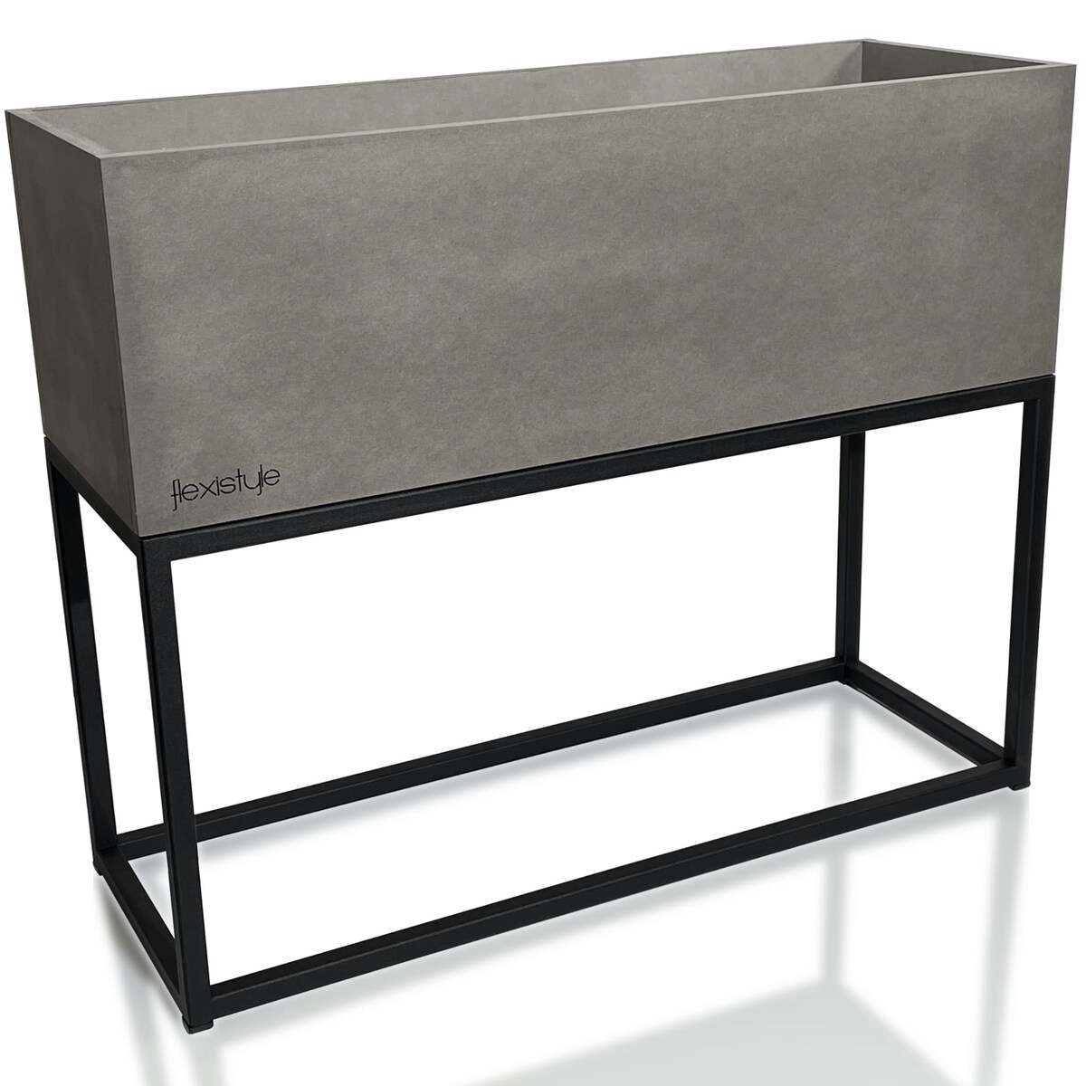 Kwietnik loftowy FIORINO szary 62x22x50 cm