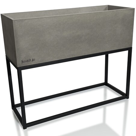 Kwietnik loftowy FIORINO szary 62x22x50 cm