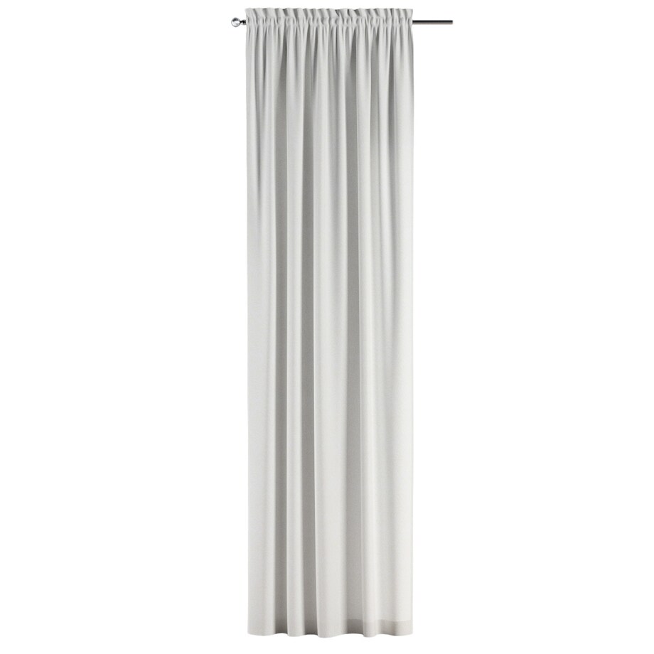 Zasłona na kanale z grzywką 1 szt. 130x260 śmietankowa biel, listki