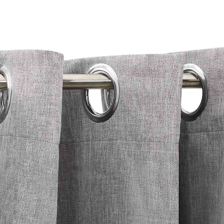 vidaXL Zasłony stylizowane na lniane, 2 szt., szare, 140x245 cm