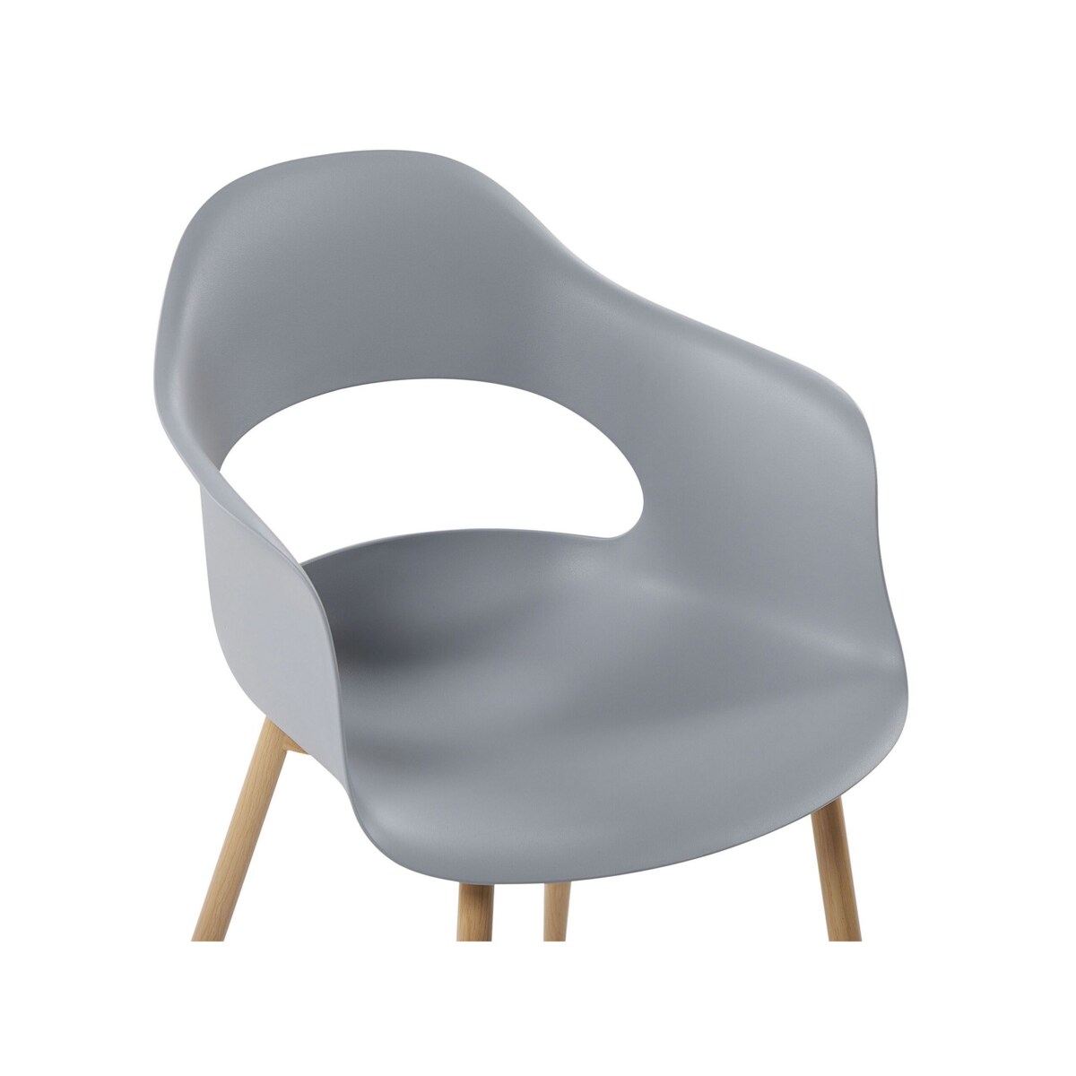 Zestaw 2 krzeseł szary UTICA