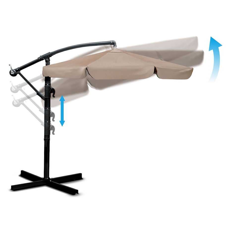 Parasol ogrodowy z wysięgnikiem pokrowiec 8 segmentów ø 350cm Plonos
