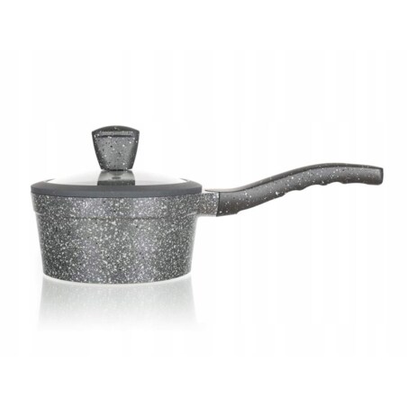 GARNEK RONDEL 16 cm 1,3 L POWŁOKA GRANITE banquet rondelek do gotowania