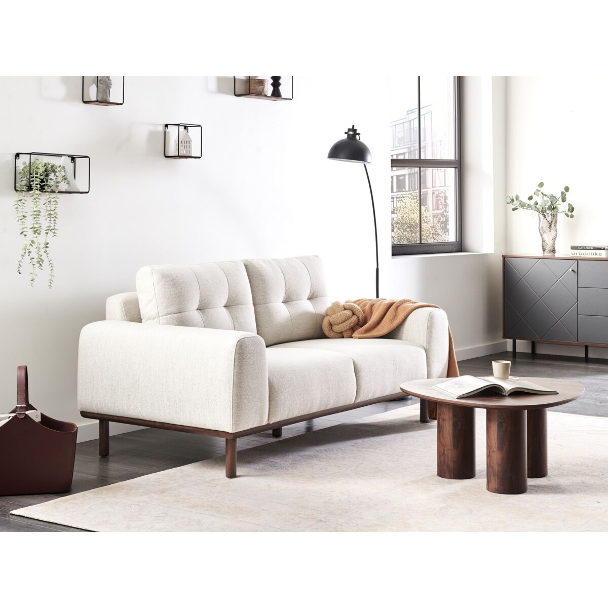 Sofa dla 2 osób LAURILA Jasnobeżowy