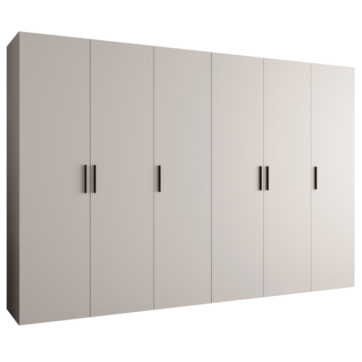 Szafa uchylna otwierana BARI 1 300 wys. 202 cm Kaszmir + u. Czarny