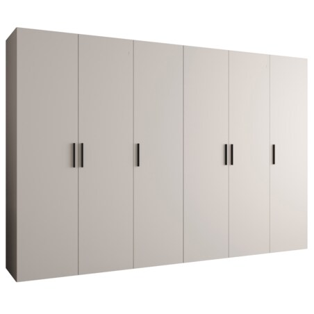 Szafa uchylna otwierana BARI 1 300 wys. 202 cm Kaszmir + u. Czarny