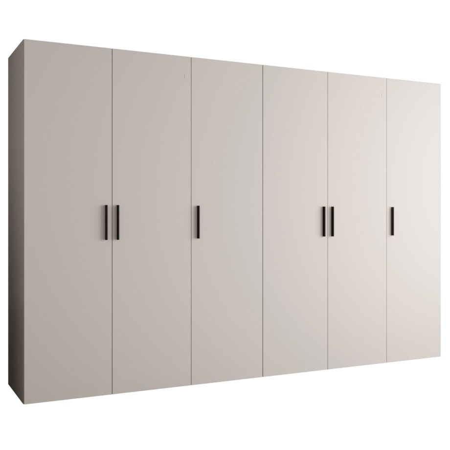 Szafa uchylna otwierana BARI 1 300 wys. 202 cm Kaszmir + u. Czarny