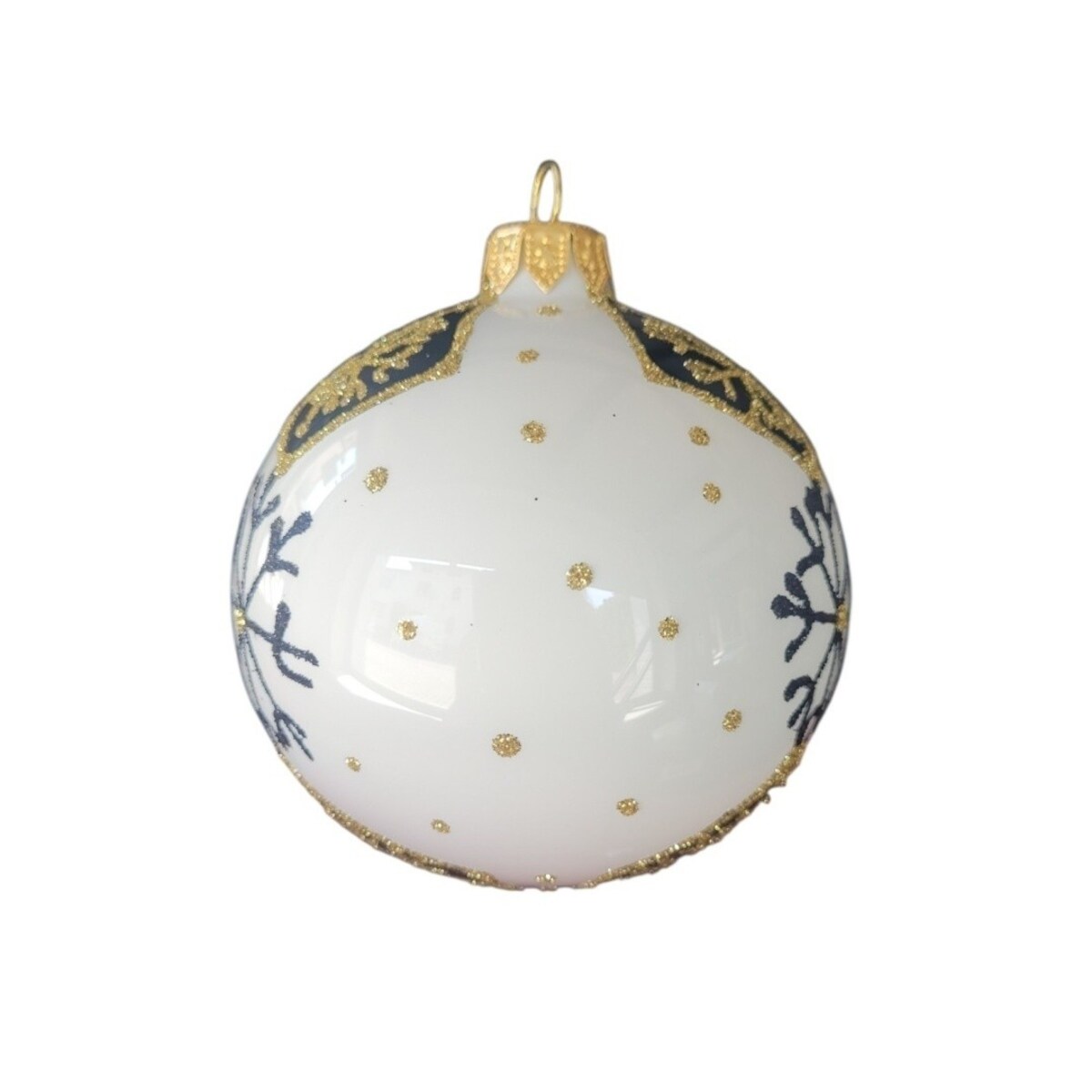 Bombka szklana 4 szt. Ø 100 mm SNOWFLAKE
