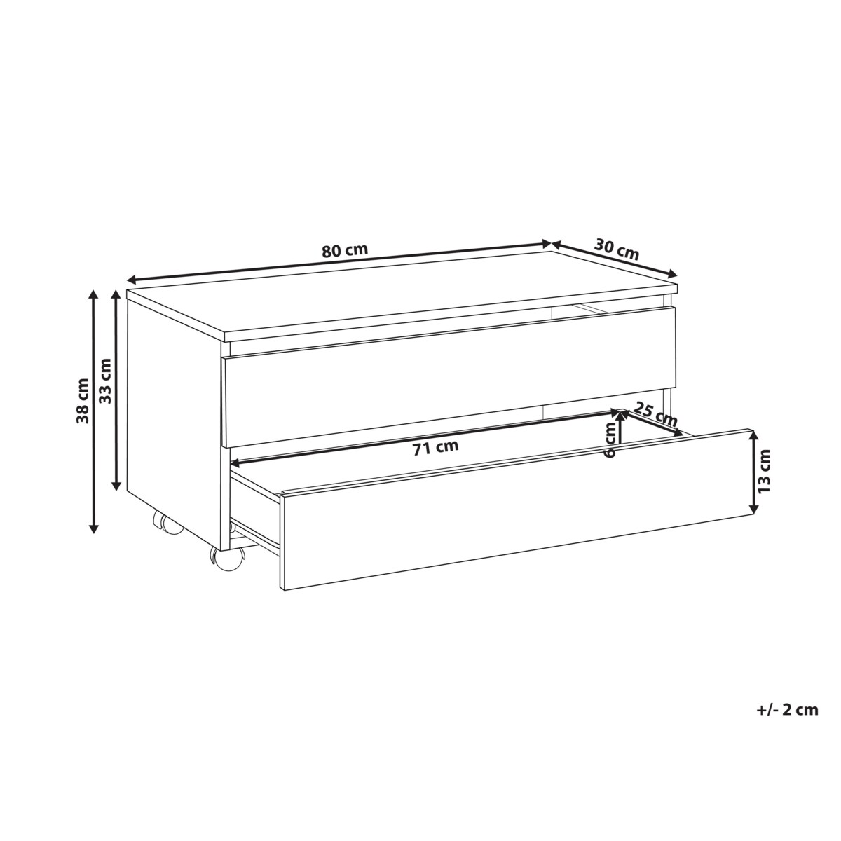 Szafka łazienkowa TERESINA 80 cm Biały marmur