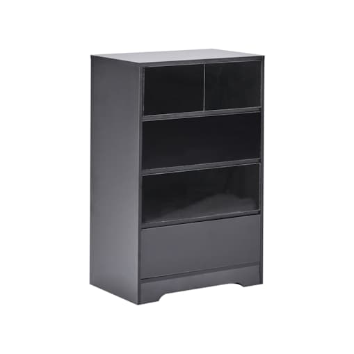 Komoda 5 szuflad ALBERTA Czarny