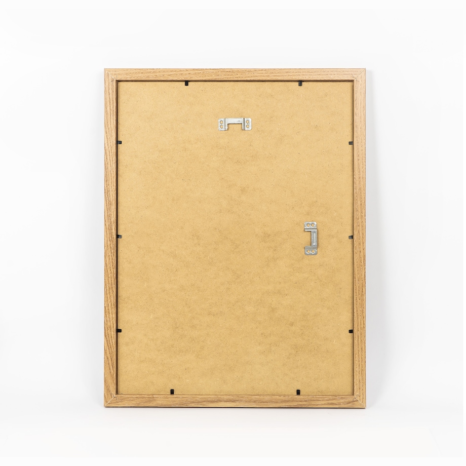 Ramka na zdjęcia 30x40 cm dębowa rama MDF z plexi do powieszenia pion poziom klasyczna prostokątna ramka FRAMAI®