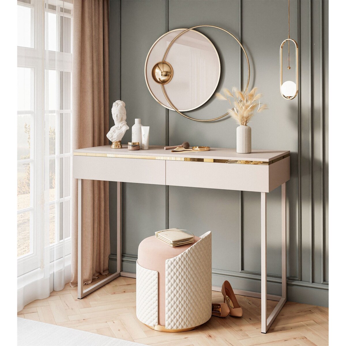 Konsola AURORA na stelażu kaszmir