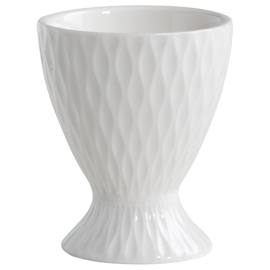 Kieliszek do jajka Diamonds Round, biały