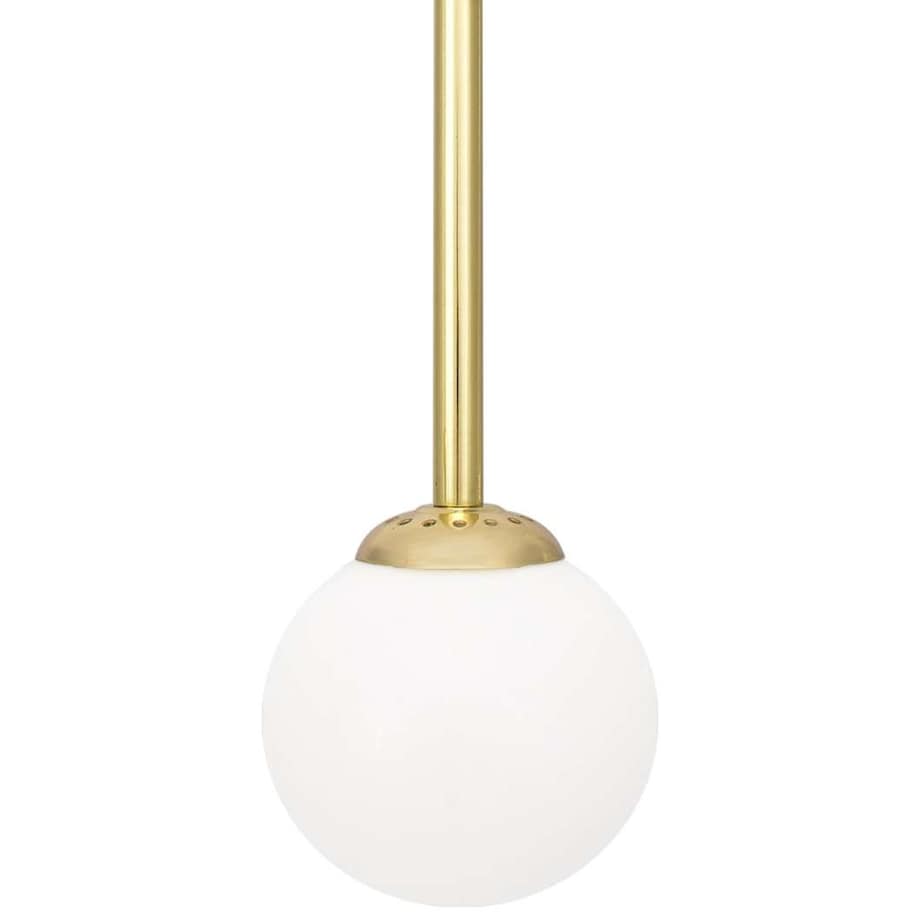 Kinkiet LAMPA ścienna PARMA MLP4819 Milagro modernistyczna OPRAWA szklana kula ball loftowa czarna biała mosiądz