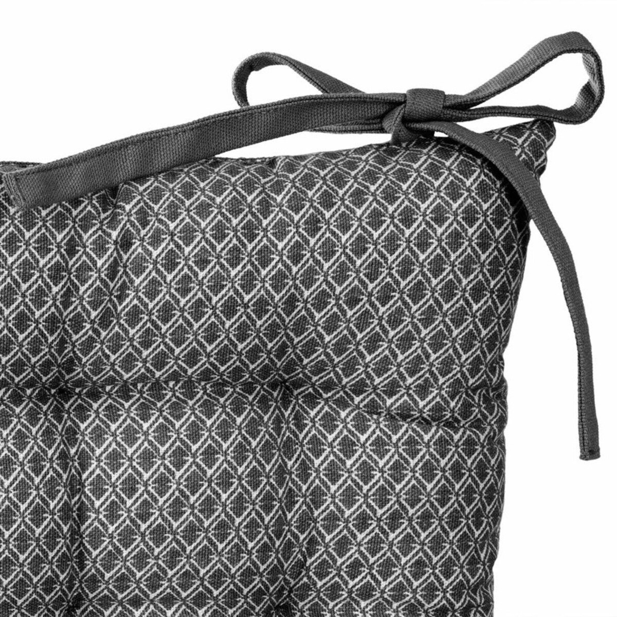 Poduszka na krzesło pikowana z wiązaniem OTTO, 38 x 38 cm