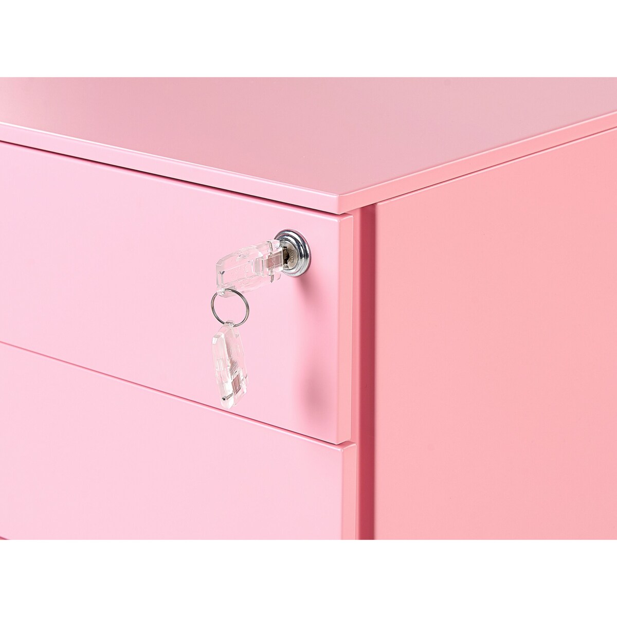 Szafka biurowa metalowa różowa CAMI