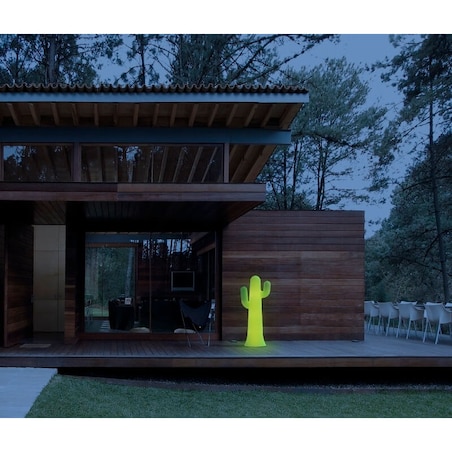 Tarasowa lampa stojąca Pancho LUMPV140OFNW King Home 18W 6000K kaktus limonkowa