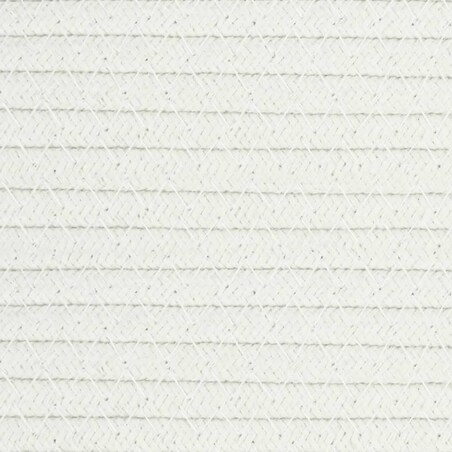 vidaXL Kosz z pokrywą, brązowo-biały, Ø40x35 cm, bawełna