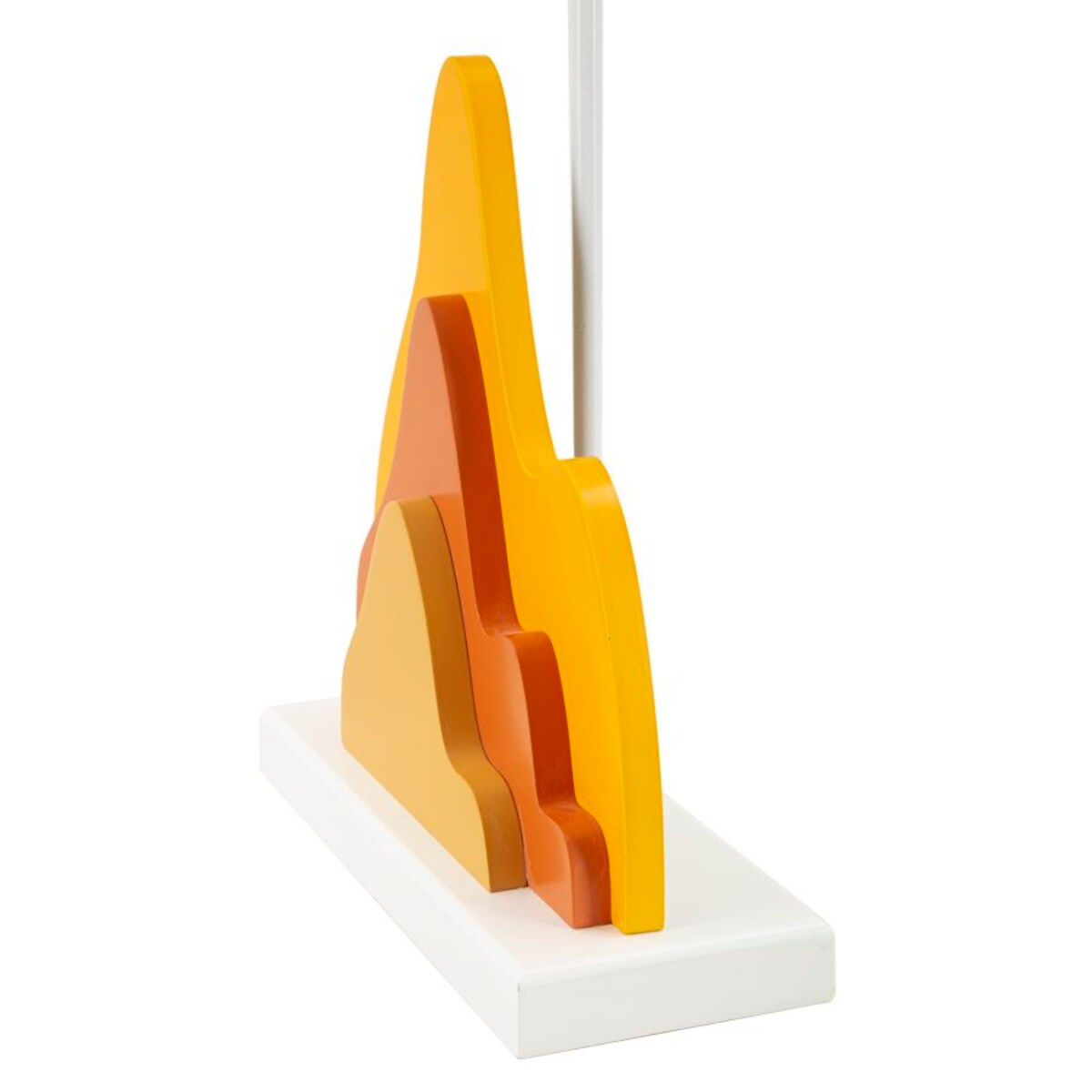 Lampa stołowa Color - A, kolor wielokolorowy, płyta MDF, żelazo i tkanina, 30 x 30 x 57 cm, 1 x E27, max. 40 W, do salonu i sypialni, Mauro Ferretti