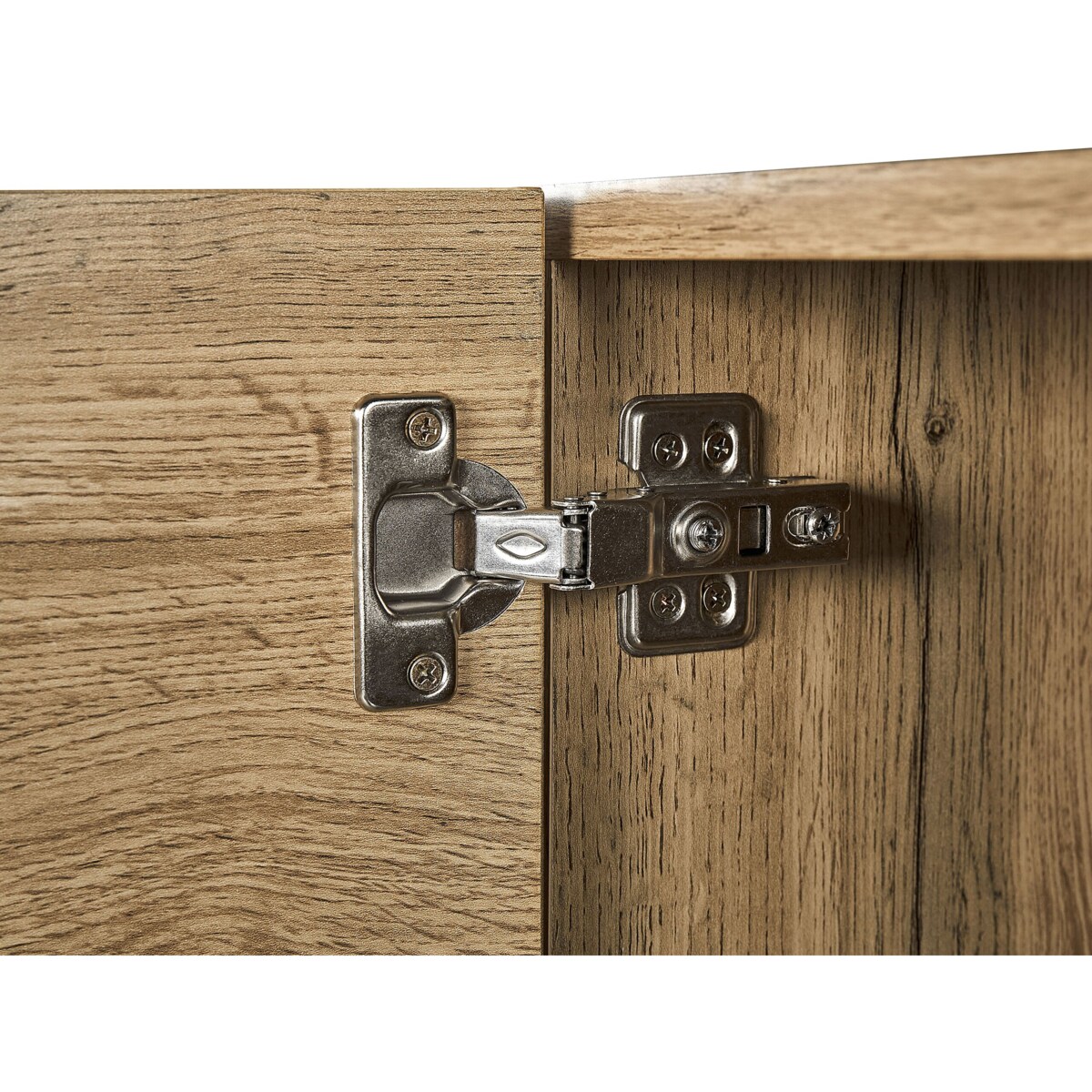 Komoda jasne drewno z czarnym FIORA