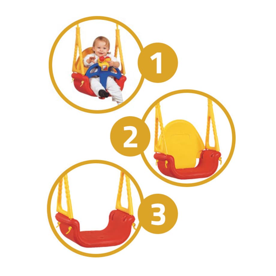 Huśtawka dla dzieci ogrodowa domowa modułowa 3w1 Ricokids