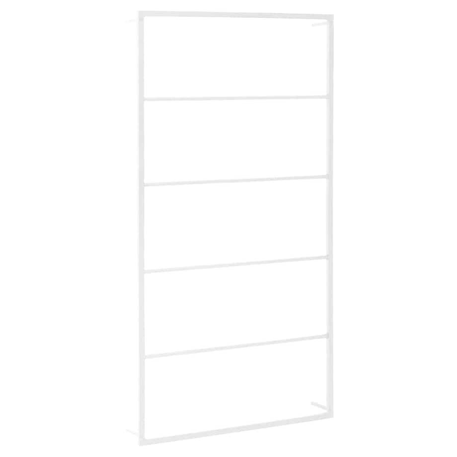 vidaXL Wieszak na ręczniki biały 60x10x116 cm stalowy