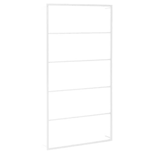 vidaXL Wieszak na ręczniki biały 60x10x116 cm stalowy