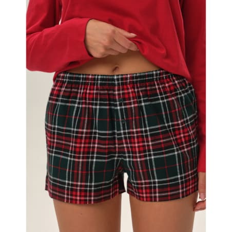 Piżama Feli 41898-33X Czerwone Czerwony, XL