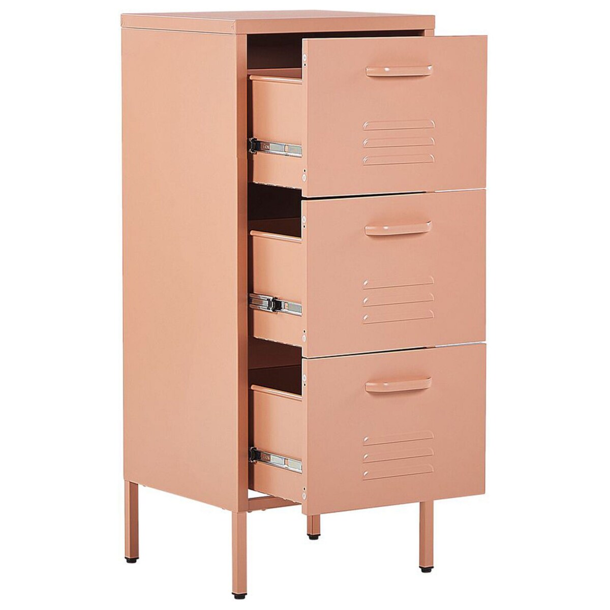 Szafka biurowa metalowa różowa WOSTOK
