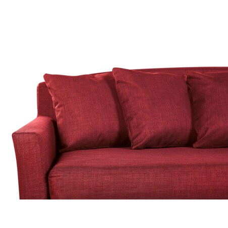 Pokrowiec na sofę 3-osobową czerwony GILJA