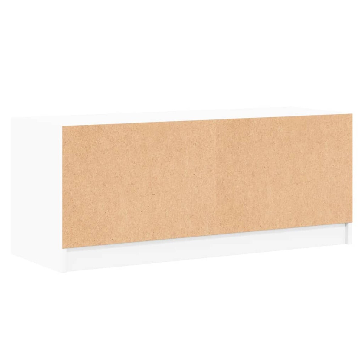 vidaXL Szafka TV ze szklanymi drzwiami, biała, 102x37x42 cm