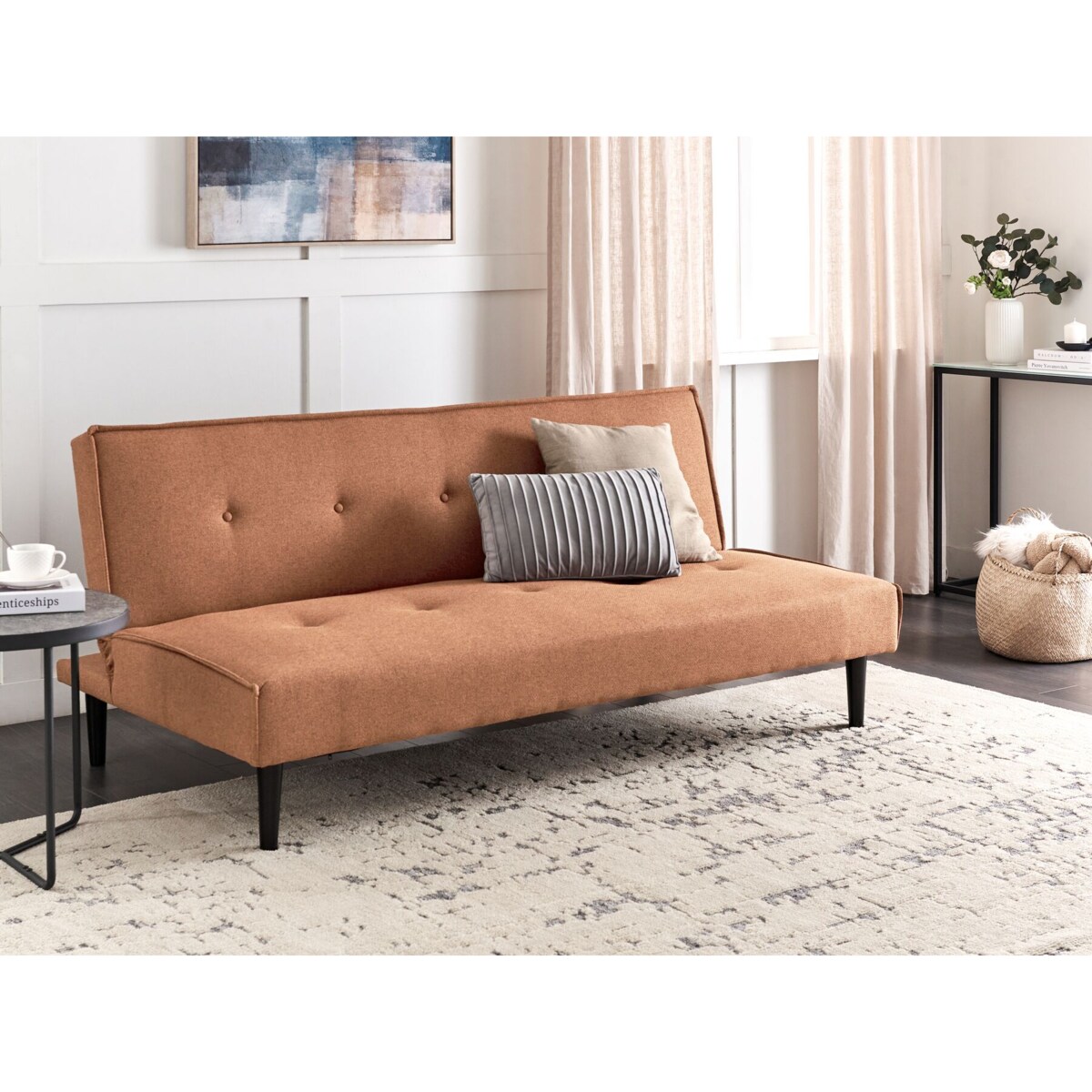 Sofa rozkładana złoty brąz VISBY