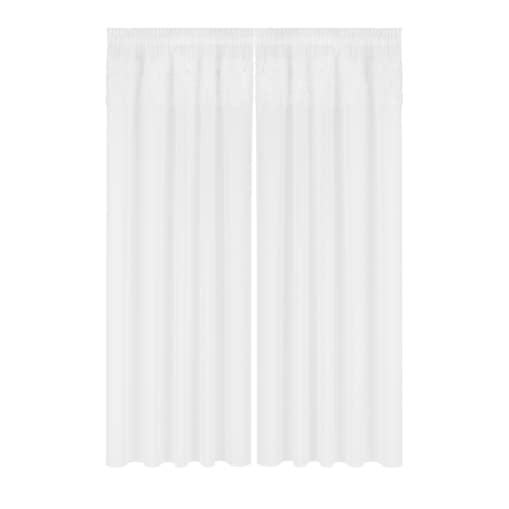 firana "rosalia" top róże 3d wyszywane biały | 400x140 taśma