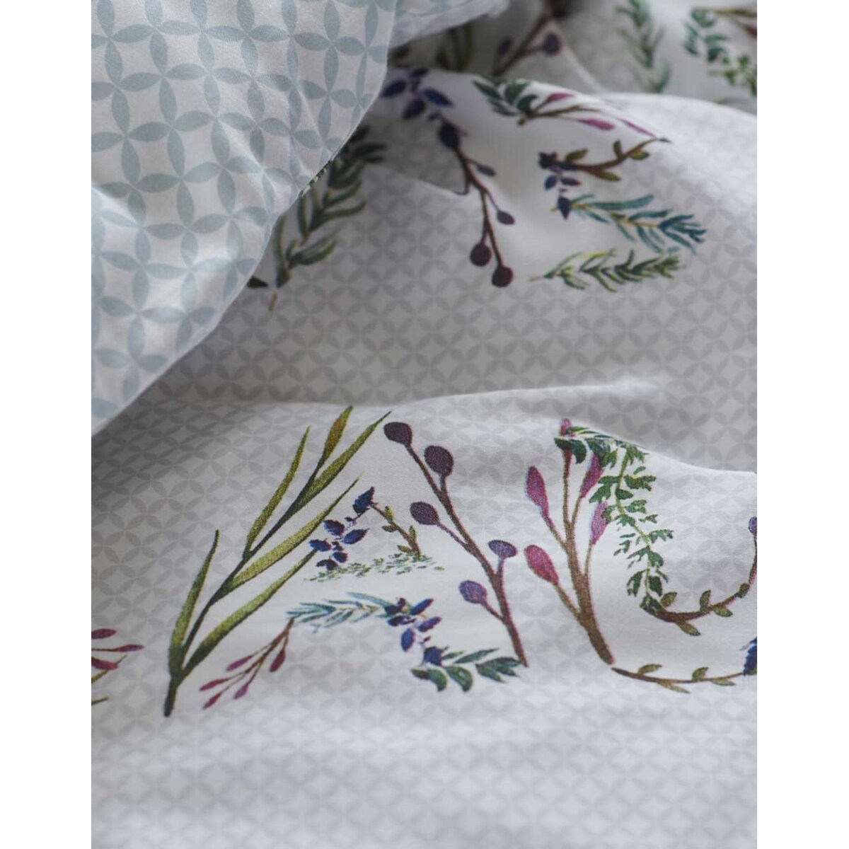 Kolorowy komplet pościeli z bawełny perkalowej z napisami, Esprit, 140 x 220 cm