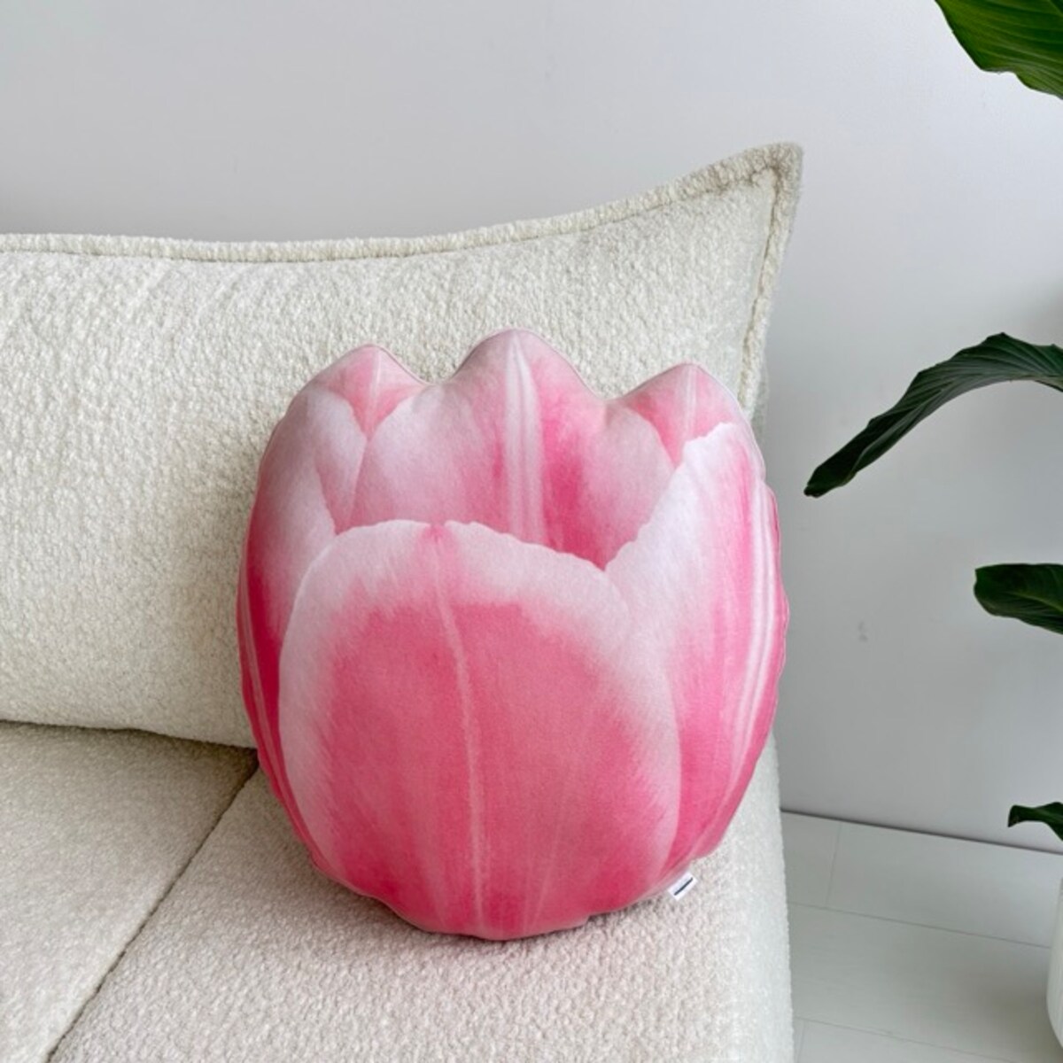 Poduszka kwiat duży Tulipan jasnoróżowy