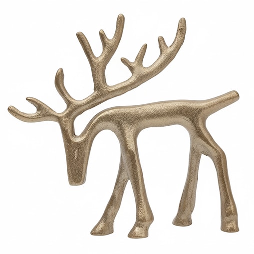 Renifer Figurka Świąteczna Stojąca Dekoracja Ozdoba Pochylony