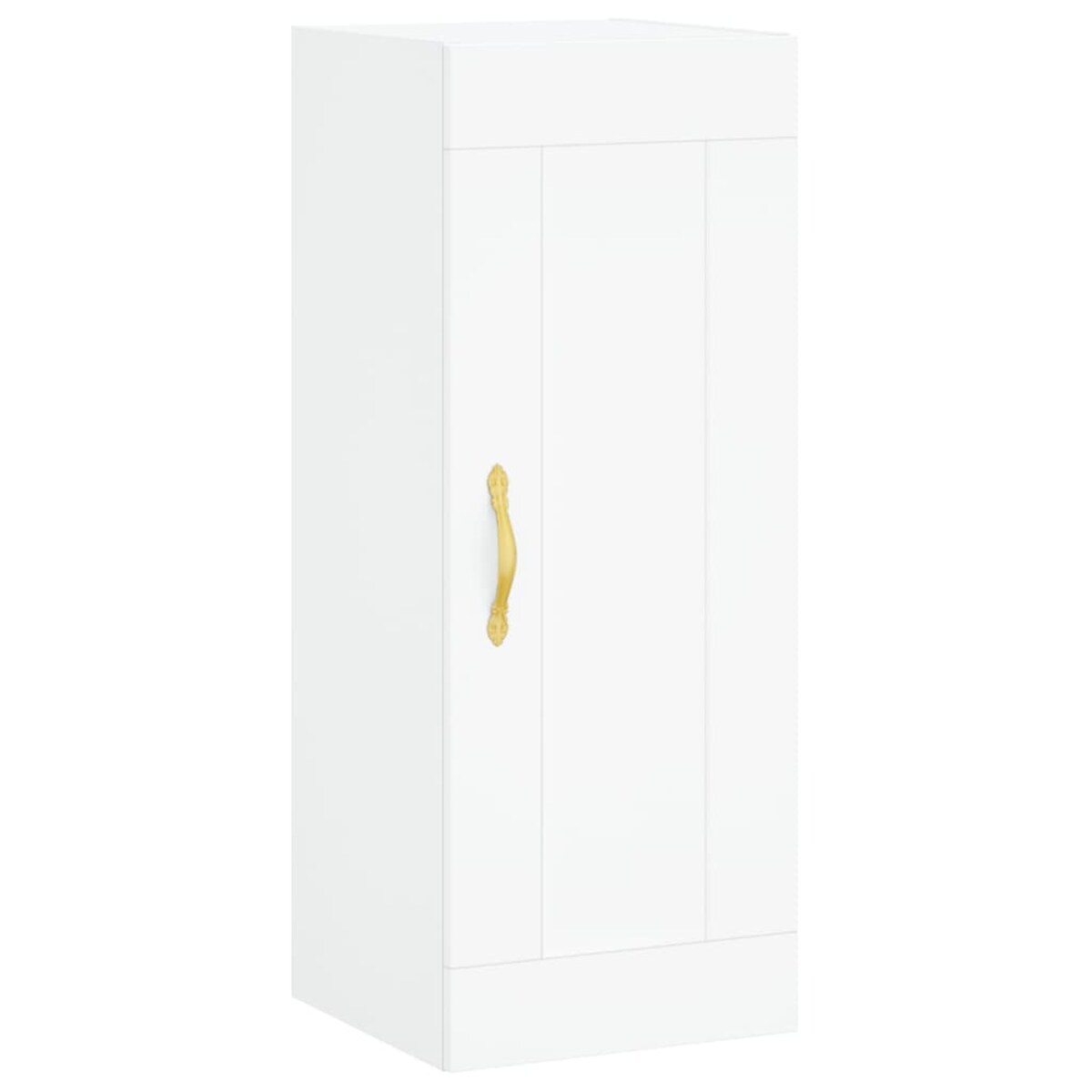 vidaXL Wysoka szafka, biała, 34,5x34x180 cm, materiał drewnopochodny