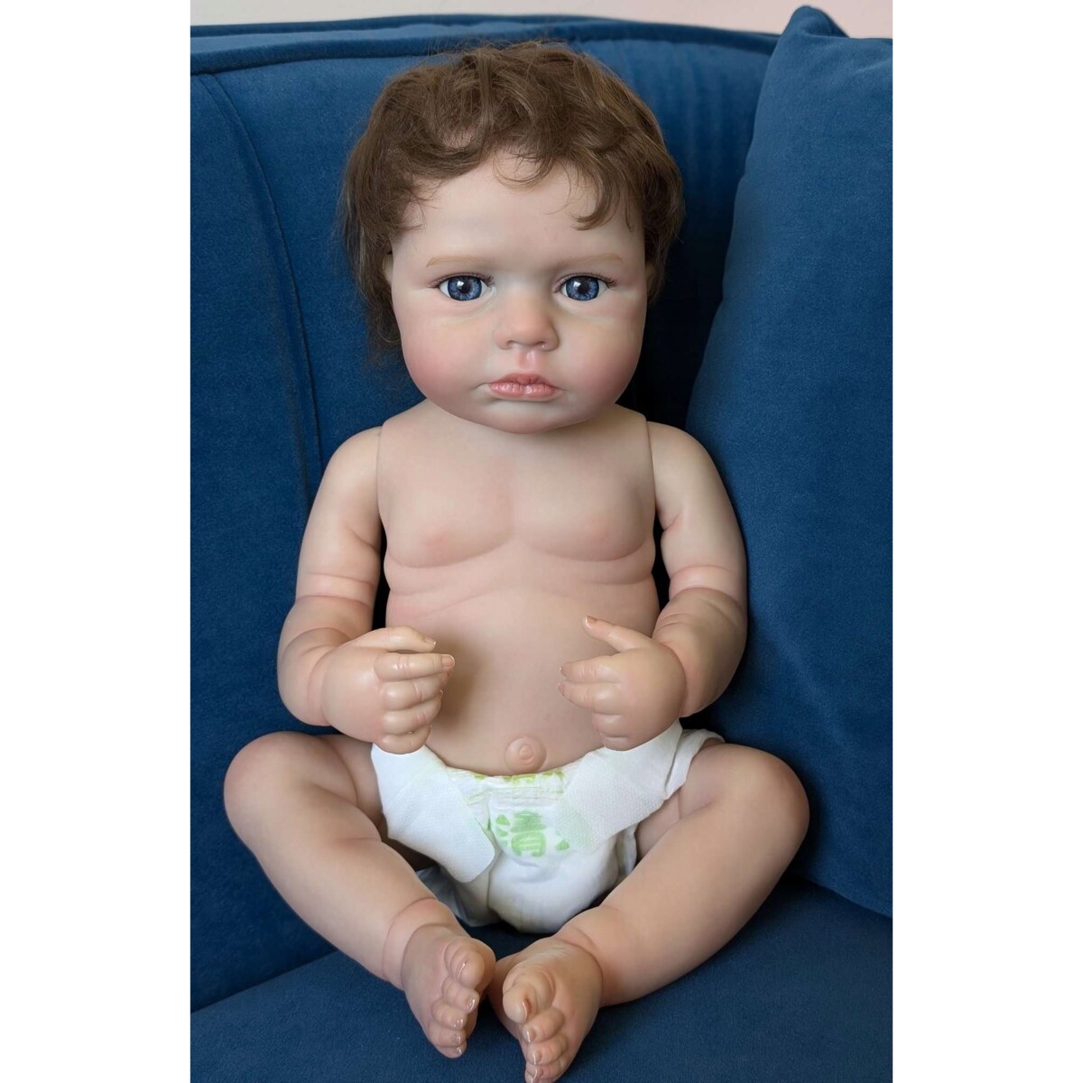 Lalka bobas CHŁOPCZYK JAK ŻYWY Reborn odrodzone dziecko winyl Baby doll