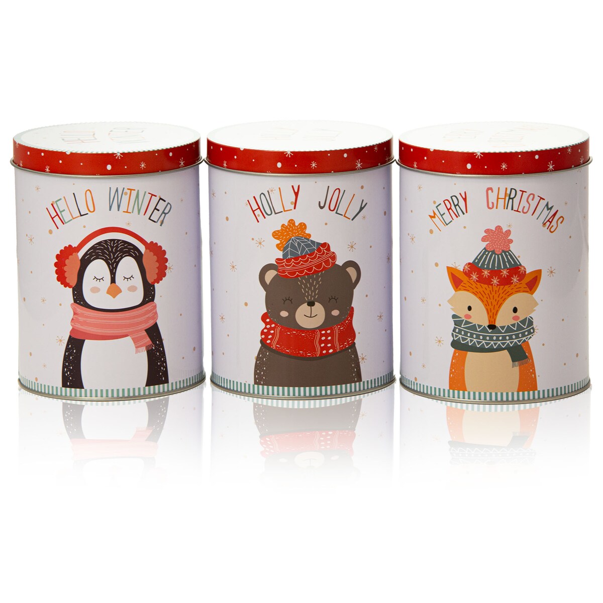 Puszka Na Pierniki Ciastka Pojemnik Zamykany 14 Cm Zestaw Metalowa Z Wieczkiem