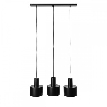 ENKEL 3L czarna sufitowa lampa wisząca