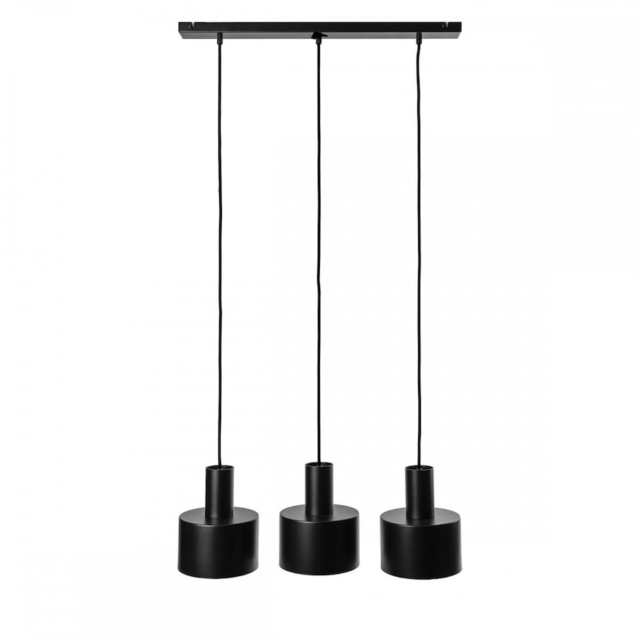 ENKEL 3L czarna sufitowa lampa wisząca