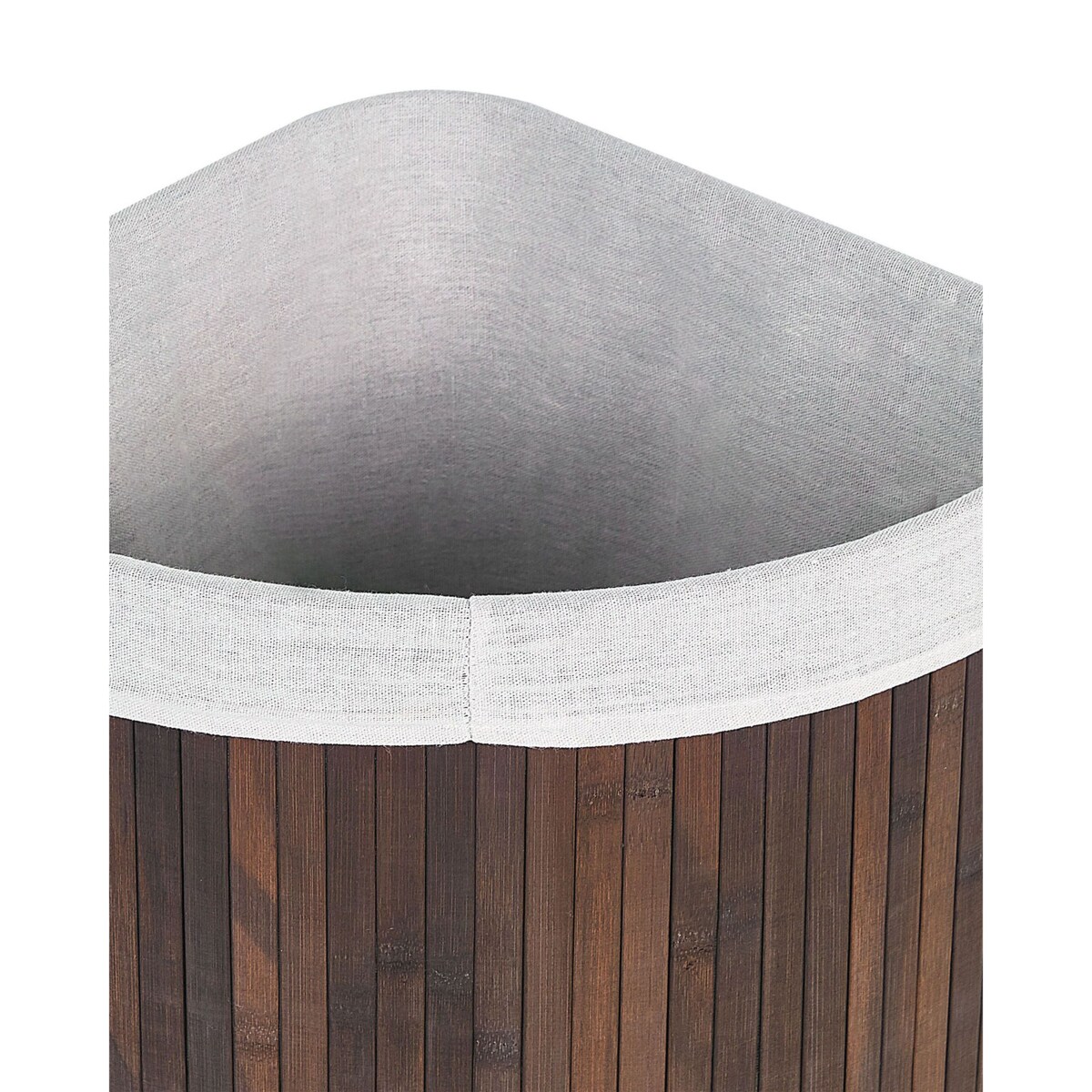 Kosz bambusowy z pokrywą ciemne drewno MATARA