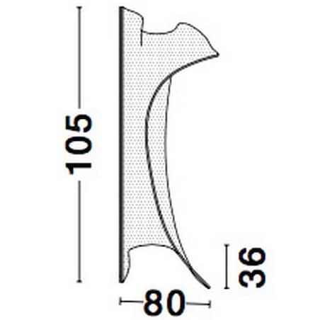 Podłogowa LAMPA stojąca CALI LE41370 LED 31W Luces Exclusivas modernistyczna OPRAWA metalowa z efektem falującego materiau złota